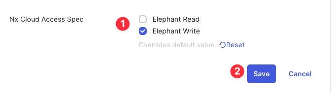 Select access specification when assigning application to groups